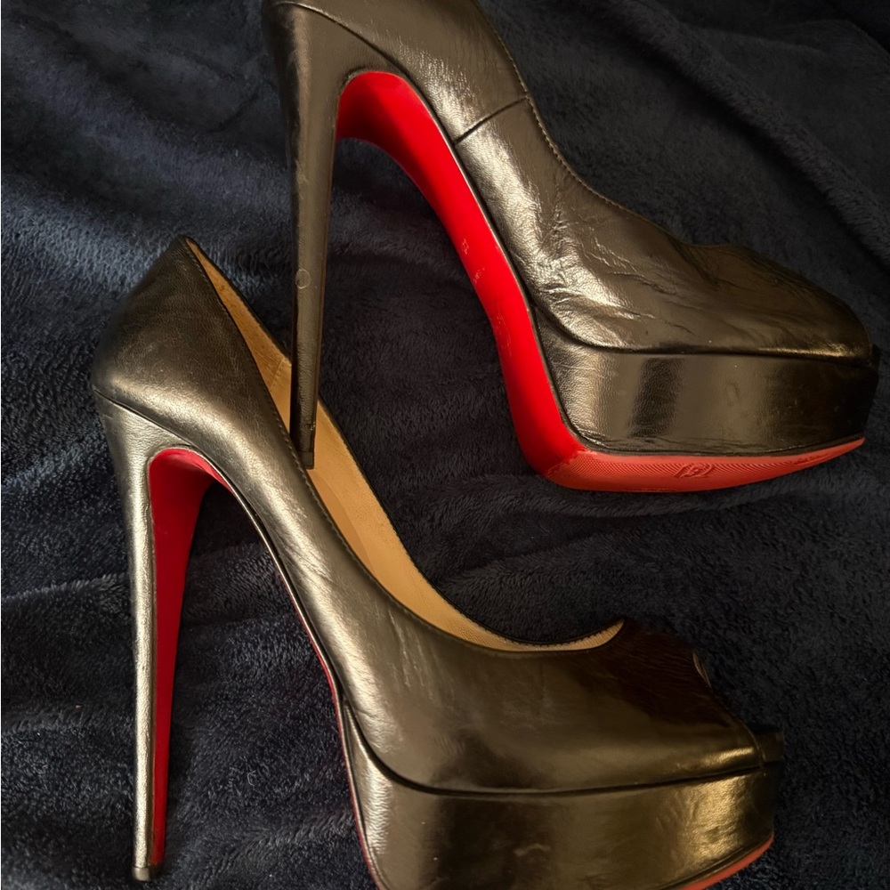 Christian Louboutin Black Heels with Red Soles